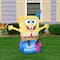3.5ft. Airblown&#xAE; Inflatable Spongebob on Birthday Present